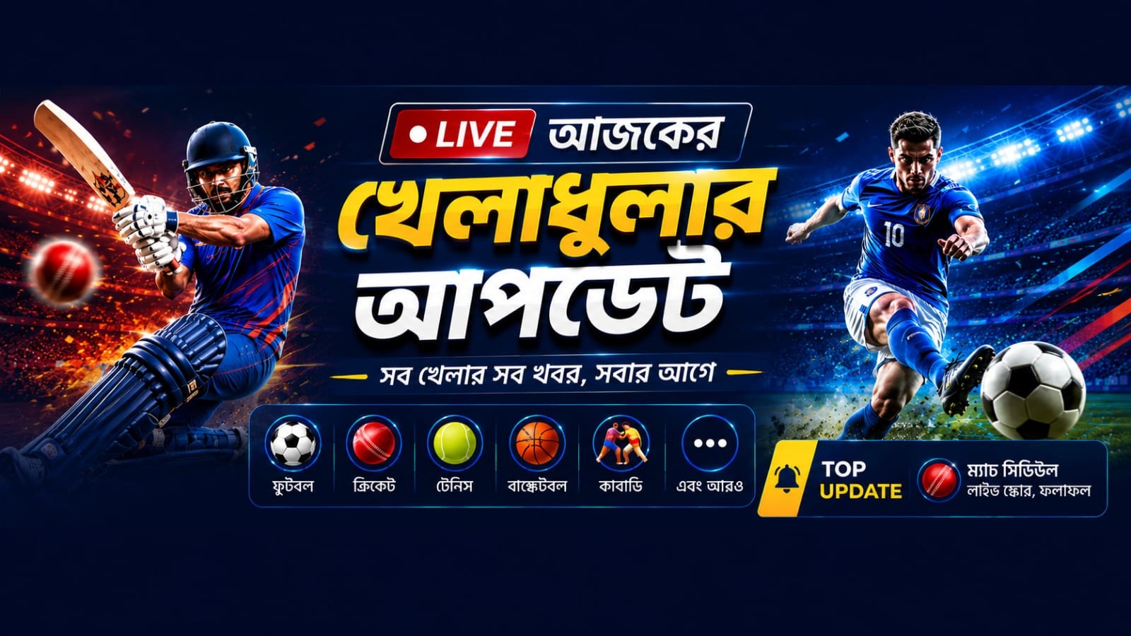 আজকের খেলাধুলার আপডেট