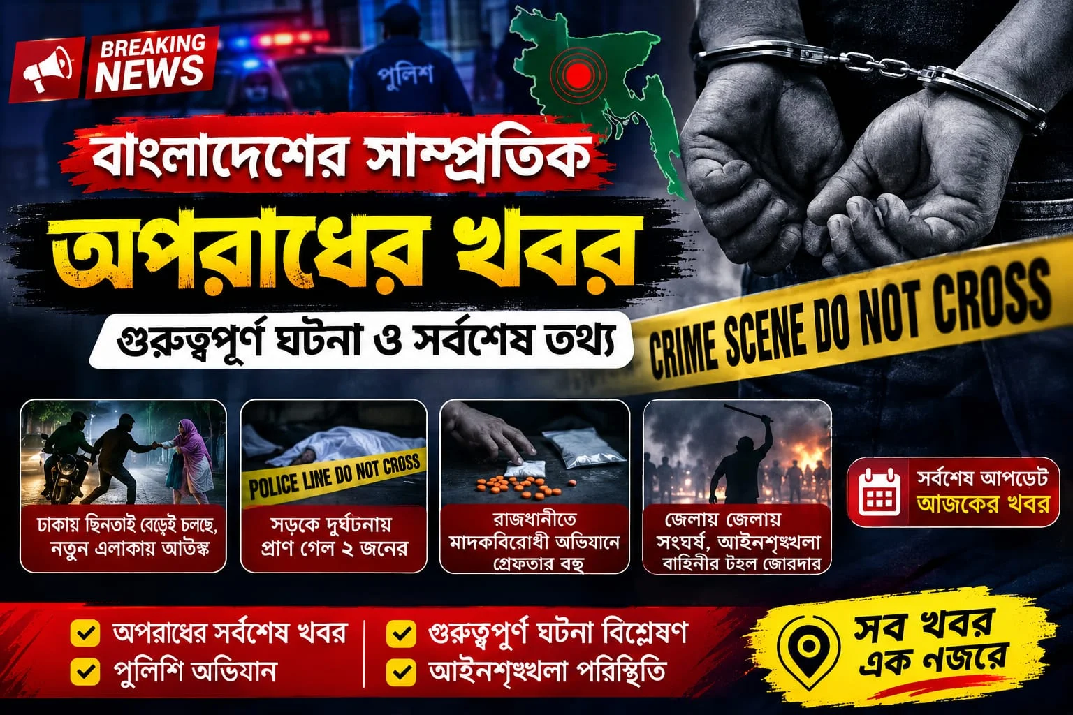 সাম্প্রতিক অপরাধের খবর
