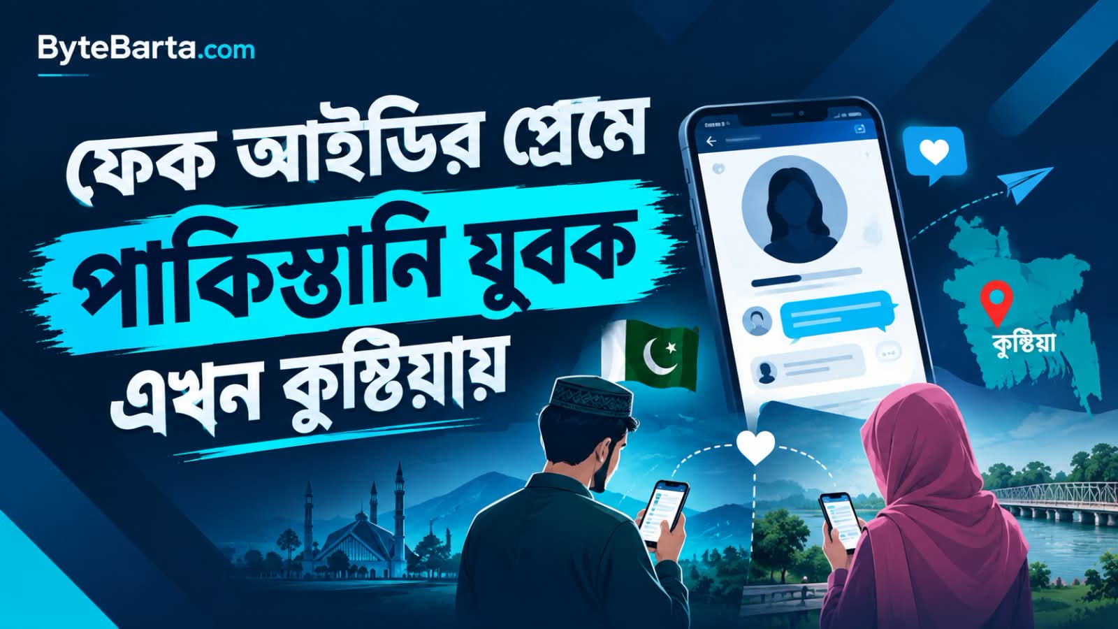 ফেসবুকে পরিচয় থেকে বিয়ে, কুষ্টিয়ায় পাকিস্তানি যুবক | ByteBarta